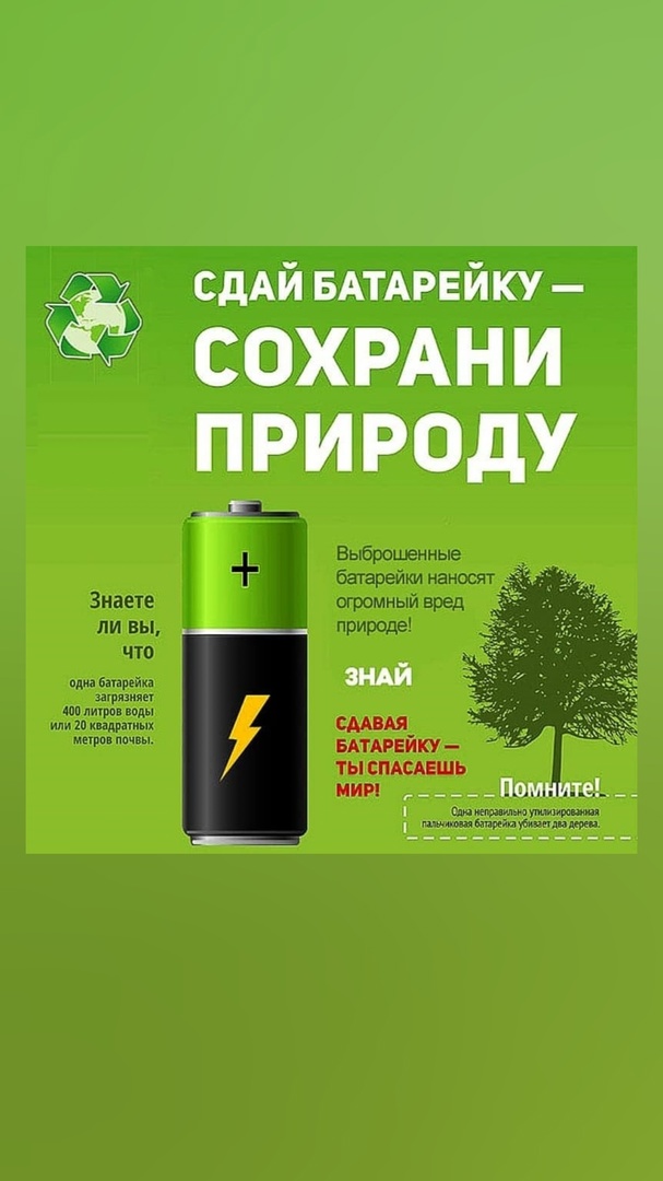 Экологический проект &amp;quot;Батарейка добра&amp;quot;.