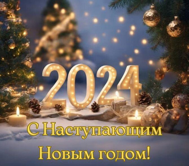С наступающим Новым годом.